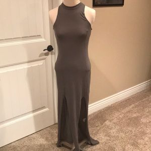 Slit maxi dress